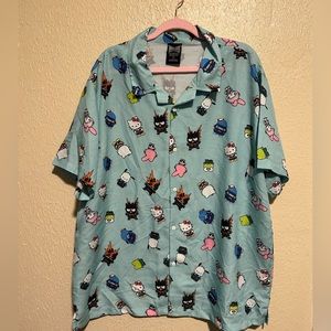 SANRIO HELLO KITTY & FRIEND Button Down Shirt Size XXL‎